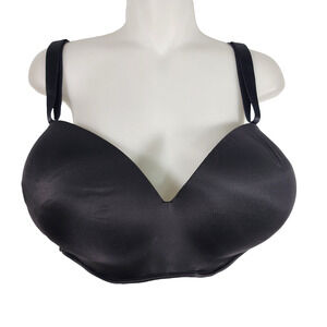 Lane Bryant Cacique Strapless Convertible Multiway Bra 40H Black Underwire Push